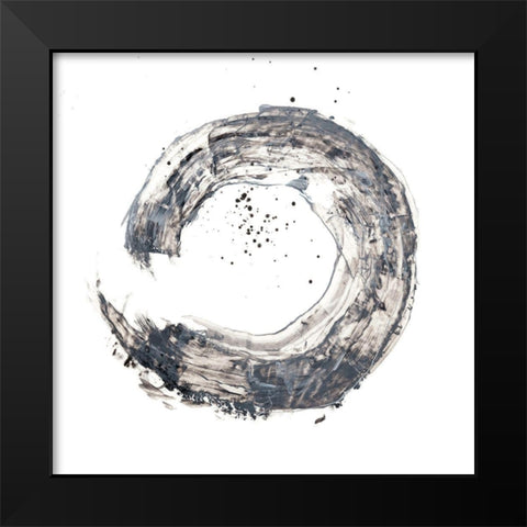 Cosmic Rings IV Black Modern Wood Framed Art Print by Harper, Ethan