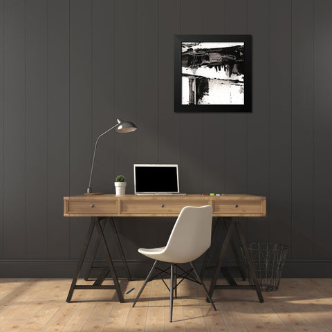 Jagged Edge I Black Modern Wood Framed Art Print by Harper, Ethan