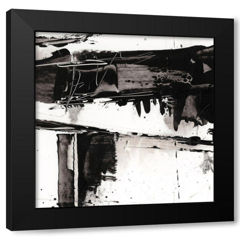 Jagged Edge I Black Modern Wood Framed Art Print with Double Matting by Harper, Ethan
