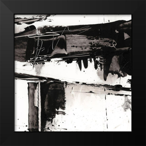 Jagged Edge I Black Modern Wood Framed Art Print by Harper, Ethan
