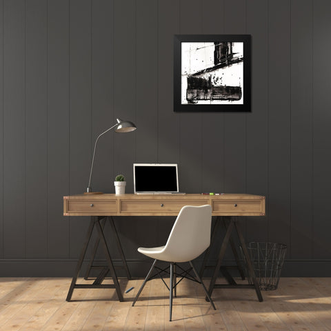 Jagged Edge II Black Modern Wood Framed Art Print by Harper, Ethan