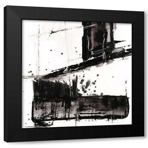 Jagged Edge II Black Modern Wood Framed Art Print by Harper, Ethan