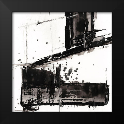 Jagged Edge II Black Modern Wood Framed Art Print by Harper, Ethan