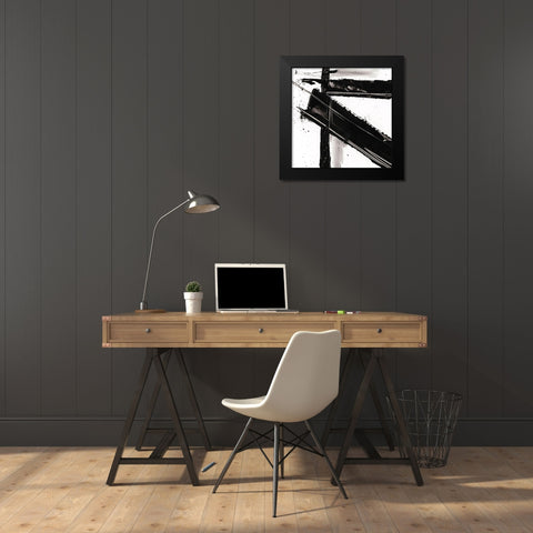 Jagged Edge III Black Modern Wood Framed Art Print by Harper, Ethan