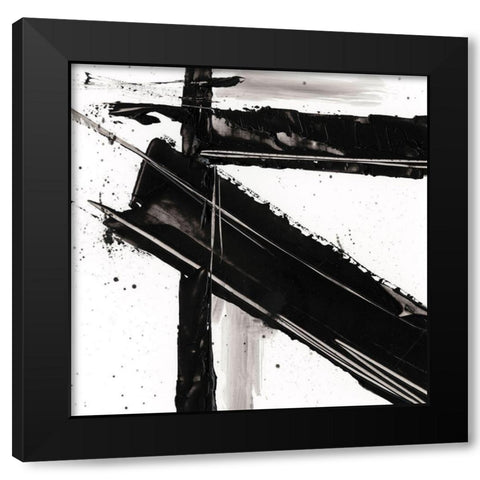 Jagged Edge III Black Modern Wood Framed Art Print by Harper, Ethan