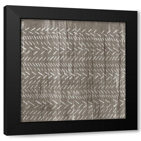 Weathered Wood Patterns II Black Modern Wood Framed Art Print by Vess, June Erica
