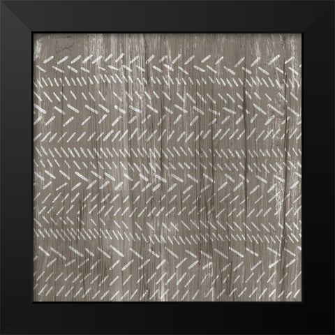 Weathered Wood Patterns II Black Modern Wood Framed Art Print by Vess, June Erica