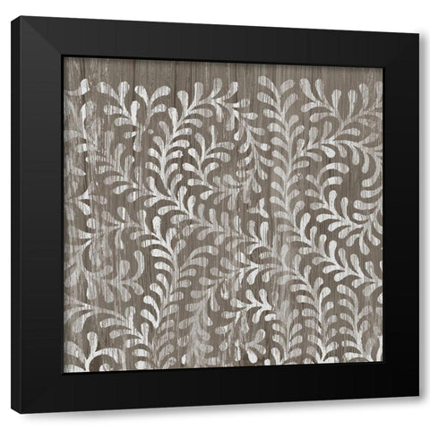 Weathered Wood Patterns III Black Modern Wood Framed Art Print with Double Matting by Vess, June Erica