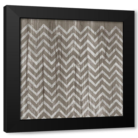 Weathered Wood Patterns IV Black Modern Wood Framed Art Print with Double Matting by Vess, June Erica