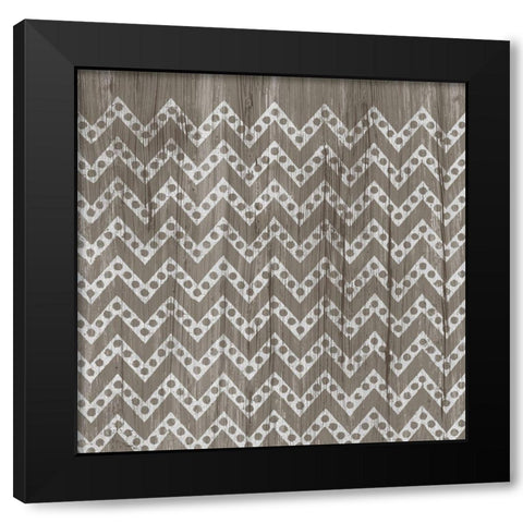 Weathered Wood Patterns XII Black Modern Wood Framed Art Print with Double Matting by Vess, June Erica