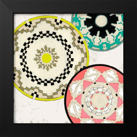 Modern Baskets II Black Modern Wood Framed Art Print by Vess, June Erica