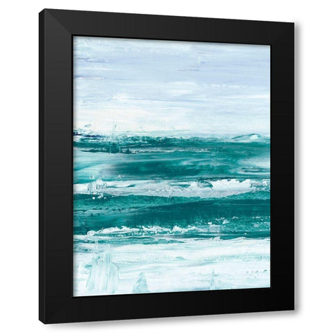 Choppy Waters I Black Modern Wood Framed Art Print by Harper, Ethan