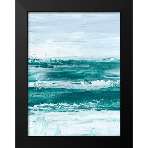 Choppy Waters I Black Modern Wood Framed Art Print by Harper, Ethan