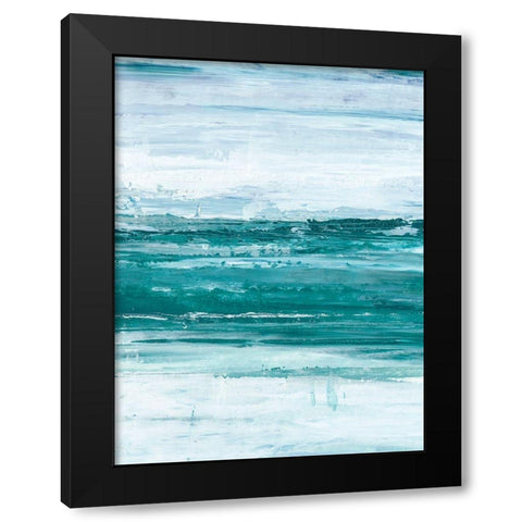 Choppy Waters II Black Modern Wood Framed Art Print with Double Matting by Harper, Ethan