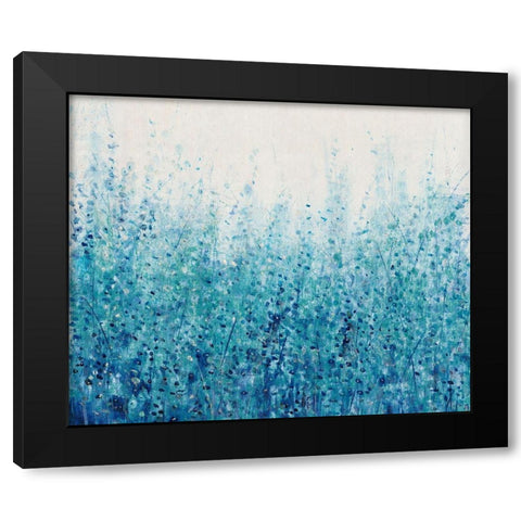 Misty Blues I Black Modern Wood Framed Art Print by OToole, Tim