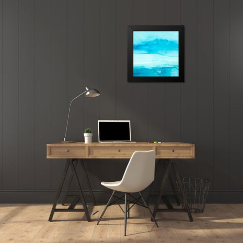 Making Waves II Black Modern Wood Framed Art Print by Harper, Ethan