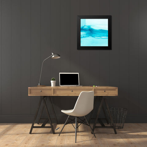 Making Waves III Black Modern Wood Framed Art Print by Harper, Ethan