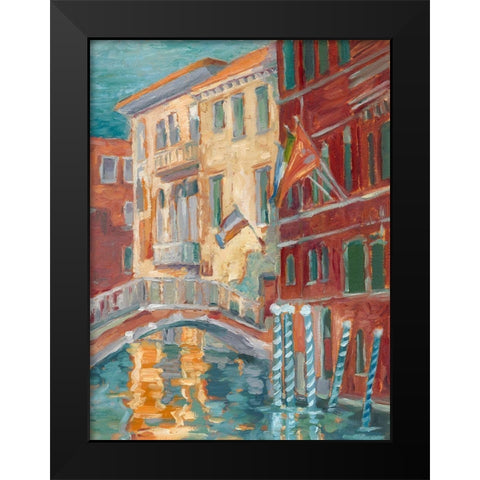 Sunset on the Canal I Black Modern Wood Framed Art Print by Harper, Ethan