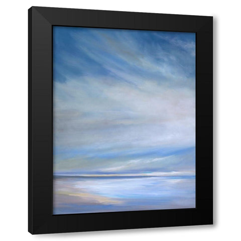 Heavenly Light Triptych I Black Modern Wood Framed Art Print with Double Matting by Finch, Sheila