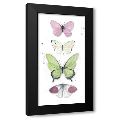 Summer Butterflies II Black Modern Wood Framed Art Print by Parker, Jennifer Paxton