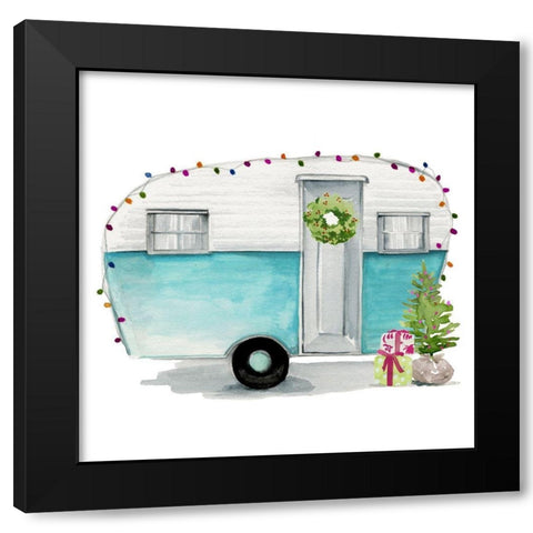 Christmas Cars II Black Modern Wood Framed Art Print by Parker, Jennifer Paxton
