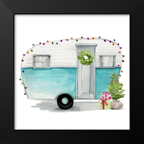 Christmas Cars II Black Modern Wood Framed Art Print by Parker, Jennifer Paxton