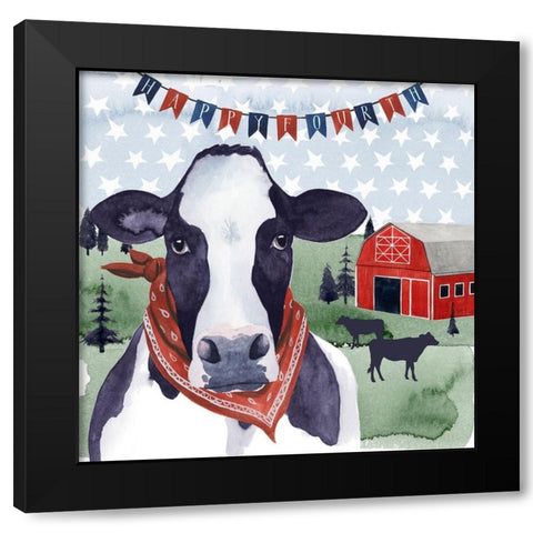 American Herd I Black Modern Wood Framed Art Print with Double Matting by Popp, Grace