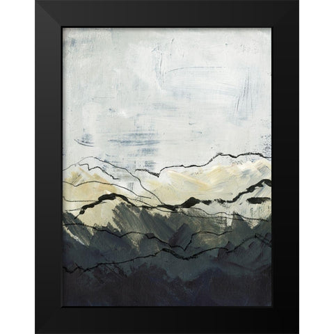 Winter Mountains I Black Modern Wood Framed Art Print by Parker, Jennifer Paxton
