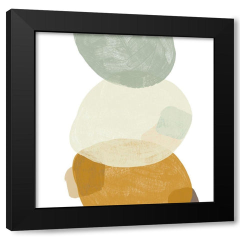 Platelet IV Black Modern Wood Framed Art Print by Vess, June Erica
