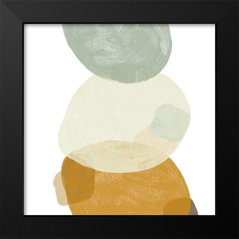 Platelet IV Black Modern Wood Framed Art Print by Vess, June Erica