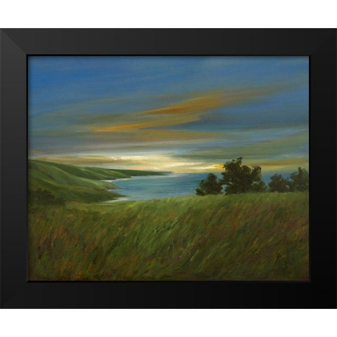Sky at Dusk Black Modern Wood Framed Art Print by Finch, Sheila
