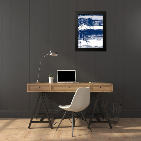 Alternating Current V Black Modern Wood Framed Art Print by Harper, Ethan