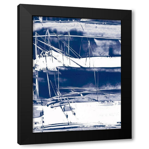 Alternating Current V Black Modern Wood Framed Art Print by Harper, Ethan