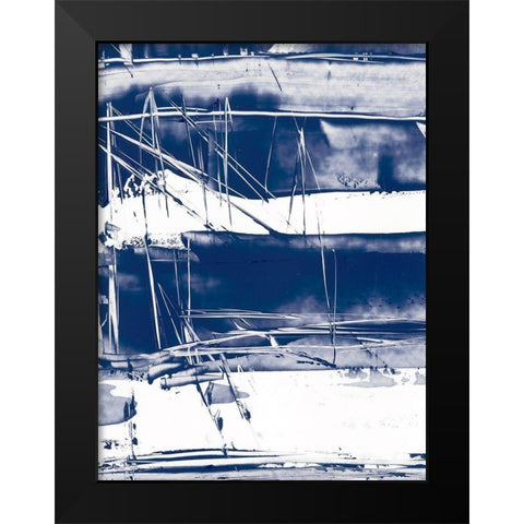 Alternating Current V Black Modern Wood Framed Art Print by Harper, Ethan