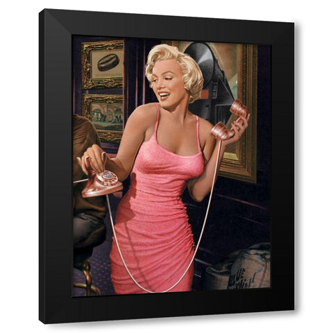Marilyns Call II Black Modern Wood Framed Art Print by Consani, Chris