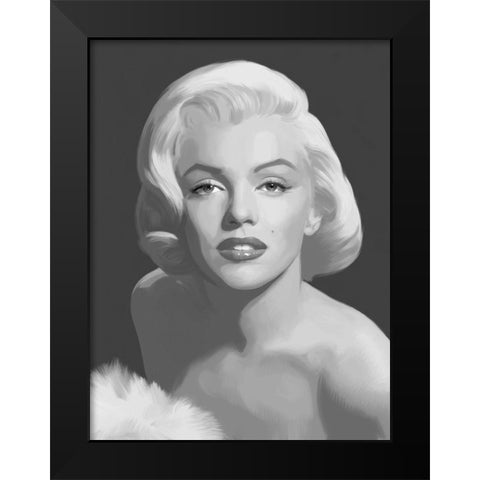 Classic Beauty Black Modern Wood Framed Art Print by Consani, Chris
