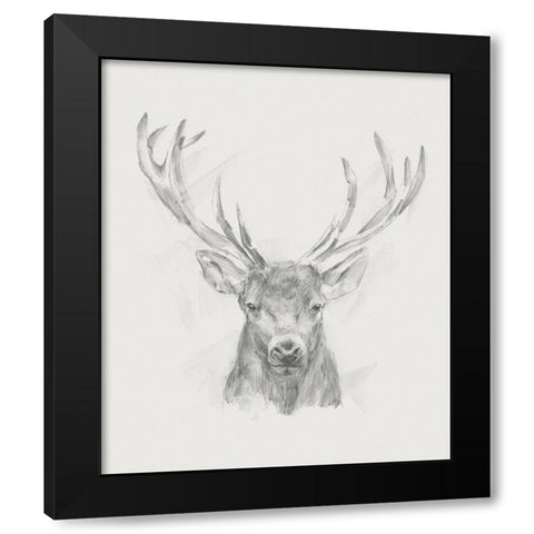 Contemporary Elk Sketch II Black Modern Wood Framed Art Print by Harper, Ethan