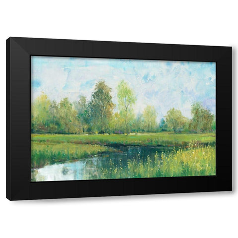 Tranquil Park I Black Modern Wood Framed Art Print by OToole, Tim