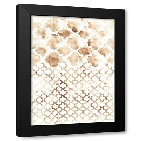 Sepia Madras II Black Modern Wood Framed Art Print by Lam, Vanna