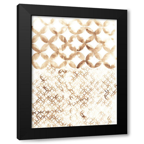 Sepia Madras IV Black Modern Wood Framed Art Print by Lam, Vanna