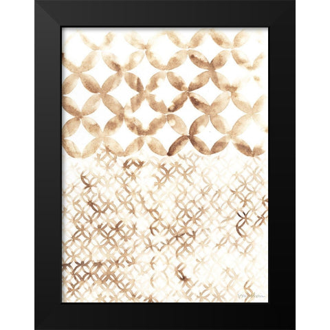 Sepia Madras IV Black Modern Wood Framed Art Print by Lam, Vanna
