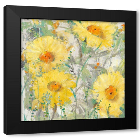 Yellow Bunch II Black Modern Wood Framed Art Print with Double Matting by OToole, Tim