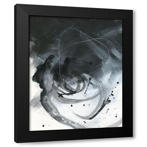 Broken Abstract II Black Modern Wood Framed Art Print with Double Matting by Parker, Jennifer Paxton