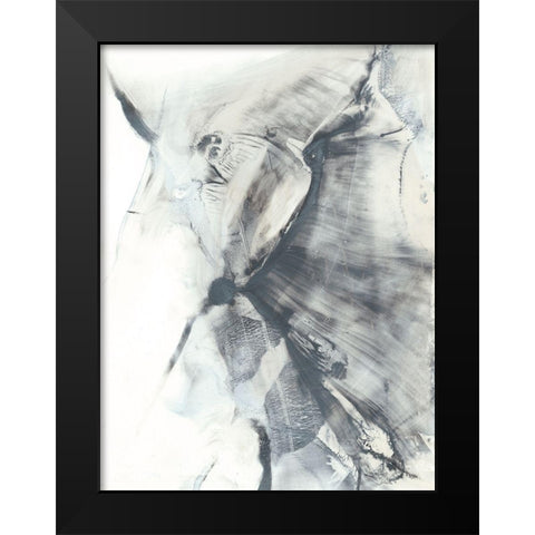 Marbled Grey I Black Modern Wood Framed Art Print by Harper, Ethan