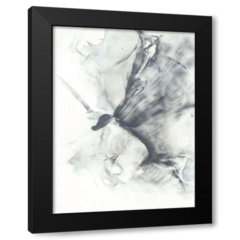Marbled Grey III Black Modern Wood Framed Art Print by Harper, Ethan