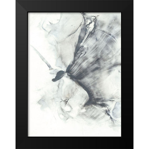 Marbled Grey III Black Modern Wood Framed Art Print by Harper, Ethan