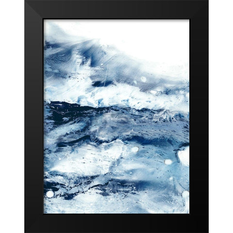 Indigo Tides I Black Modern Wood Framed Art Print by Harper, Ethan