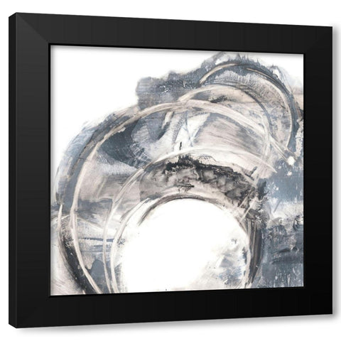 Ring Cluster I Black Modern Wood Framed Art Print by Harper, Ethan