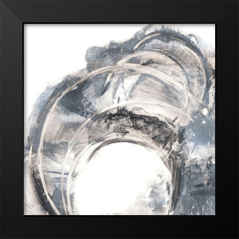Ring Cluster I Black Modern Wood Framed Art Print by Harper, Ethan