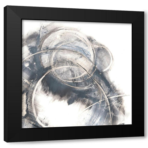 Ring Cluster II Black Modern Wood Framed Art Print by Harper, Ethan
